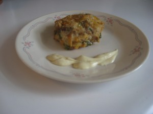 Tuna Cake with Dijon Sauce